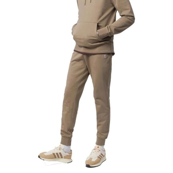 Psycho Bunny Men’s Embroidered Bunny French Terry Sweatpant Taupe Size Small - Picture 1 of 10